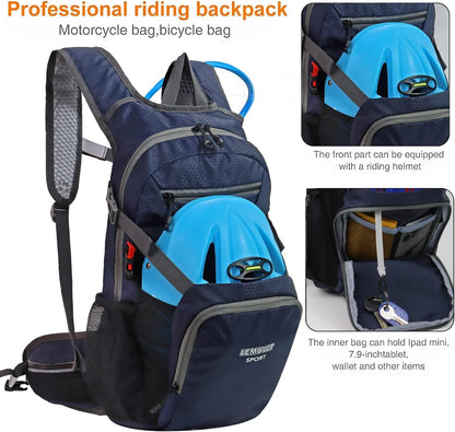 Hiking Daypack Waterproof Biking Backpack 15L Lightweight Durable Backpack for Ski Snowboarding Running MTB Cycling