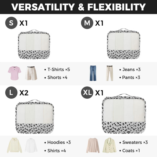 BAGAIL 9 Set Packing Cubes Luggage Packing Organizers for Travel Accessories