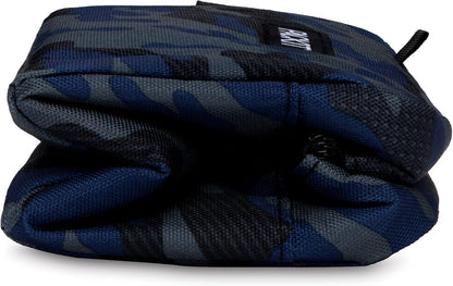 PackIt Freezable Snack Box, Sporty Camo Charcoal Navy, Built with ECOFREEZE Technology, Collapsible, Reusable, Zip Closure with Buckle Handle, Great for All Ages and Fresh Snacks on the go