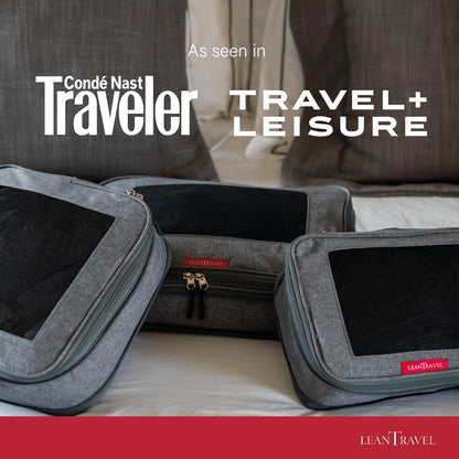 Compression Packing Cubes for Travel Organizers with Double Zipper, LeanTravel