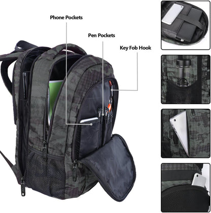 MATEIN 17.3 Inch Computer Backpack, Extra Large TSA Friendly Travel Laptop Backpack with USB Charging Port, Anti Theft Carry On Flight Approved Business Work College Backpack Bag for Men Women Gift