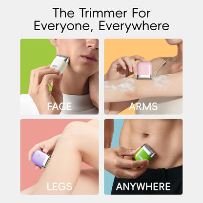 yoose Electric Razors for Women, IPX7 Alloy Body Bikini Trimmer for Women (USB-C, Trimmer Comb, Multi Shaving Modes), Portable Size, Cyber Green