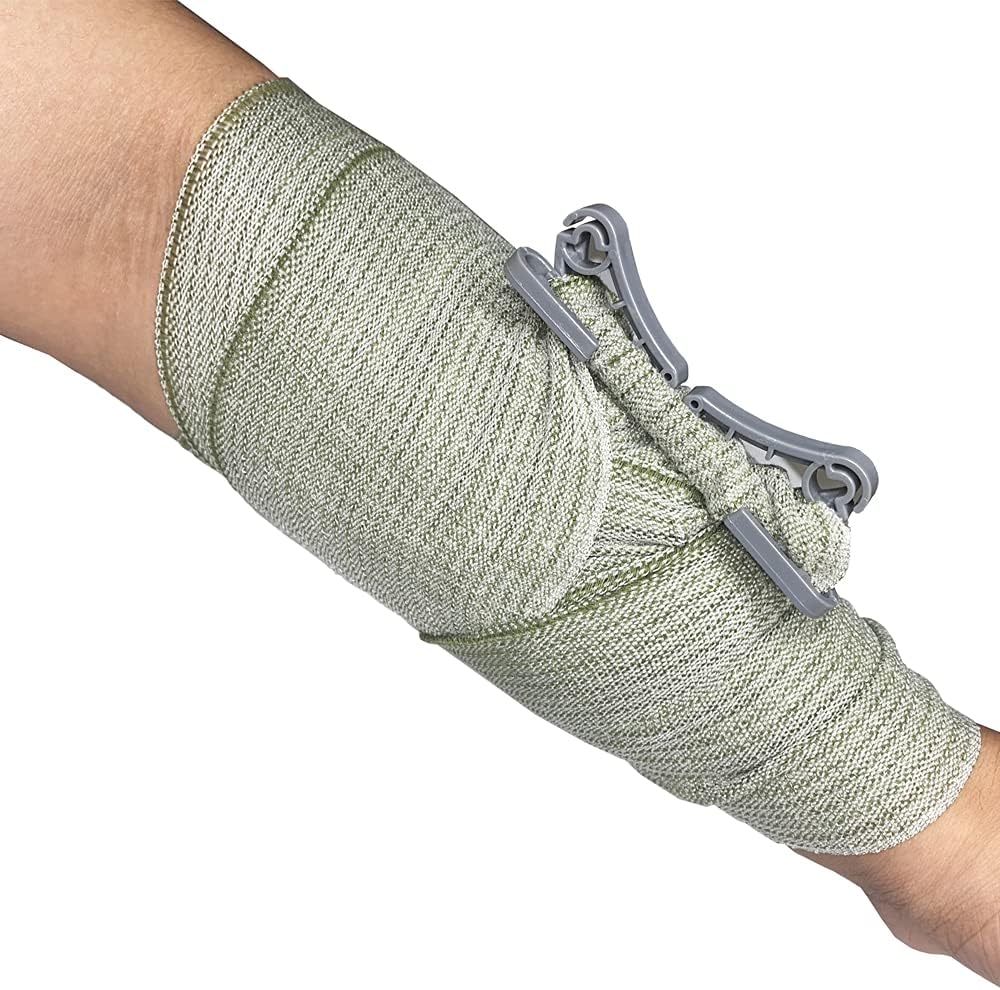 RHINO RESCUE 6" Emergency Compression Bandage Strile Trauma Wound Dressing Israeli First Aid Kit IFAK, 10 Count