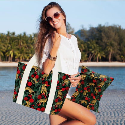 Beach Bags Wet Bag for Swimsuit Tote Bag for Friends Travel Gifts, Aloha Bags Waterproof Vacation Essential