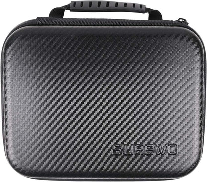 SUREWO Hard Case for GoPro,Surface-Waterproof Carrying Case Compatible with GoPro Hero 13/12/11/10/9/8/7/(2018)/6/5 Black,DJI Osmo Action,AKASO/Campark and More (Medium)