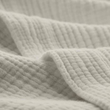 BOLL & BRANCH Dream Bed Blanket - King/Cal King, White - Luxury 100% Organic Cotton - Soft, Lightweight and Breathable - Cloud-Like Touch