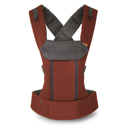 Beco 8 Baby Carrier from Newborn to Toddler (7-45lbs) - All in 1 Hybrid Front, Hip and Backpack Style Carrier with Breathable, Cooling Mesh - Rust