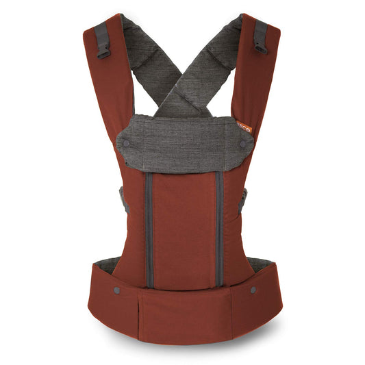 Beco 8 Baby Carrier from Newborn to Toddler (7-45lbs) - All in 1 Hybrid Front, Hip and Backpack Style Carrier with Breathable, Cooling Mesh - Rust