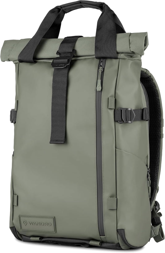 WANDRD All New PRVKE 21L V4: Weatherproof Travel and Camera Backpack, Everyday Carry Bag with Laptop Sleeve, Quick Side Access, Rolltop Expansion, Clamshell Opening – Versatile Photography Backpack