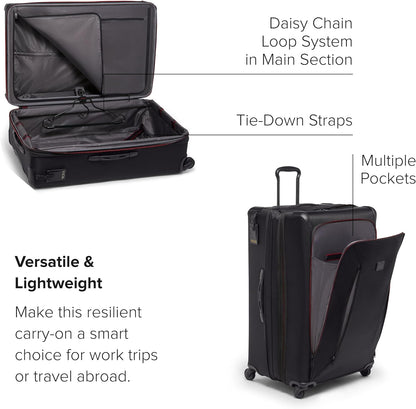 TUMI - Aerotour 4 Wheel Expandable Luggage - Men's and Women's Lightweight Business and Leisure Travel Suitcase - 31" Extended Trip Expandable Packing Case, Black
