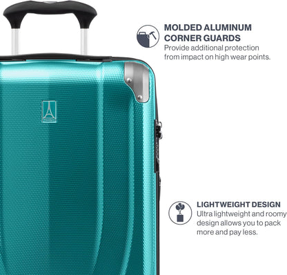 Travelpro Pathways 3 Hardside Expandable Luggage, 8 Spinner Wheels, Lightweight Hard Shell Suitcase, Checked Large 28 Inch, Kayak