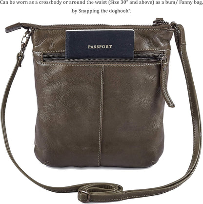 Crossbody Sling Bag for Women Small Real Leather Purse Vintage Travel Crossover Shoulder Bag Handmade