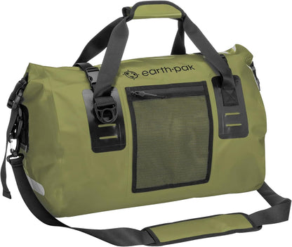 Earth Pak Waterproof Duffel Bag - Heavy Duty Motorcycle Dry Bag with Large Storage Space Perfect for Traveling, Camping, Kayaking, Fishing & Canoeing Bag 50L/70L/90L/120L Sizes