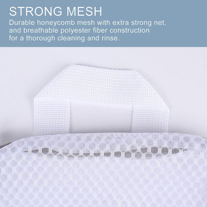 4 Pack Mesh Laundry Bag Mesh Laundry Bags Laundry with Handle for Washing Socks, Baby Items, Lingerie, Travel Garments (BEIGE, 4)