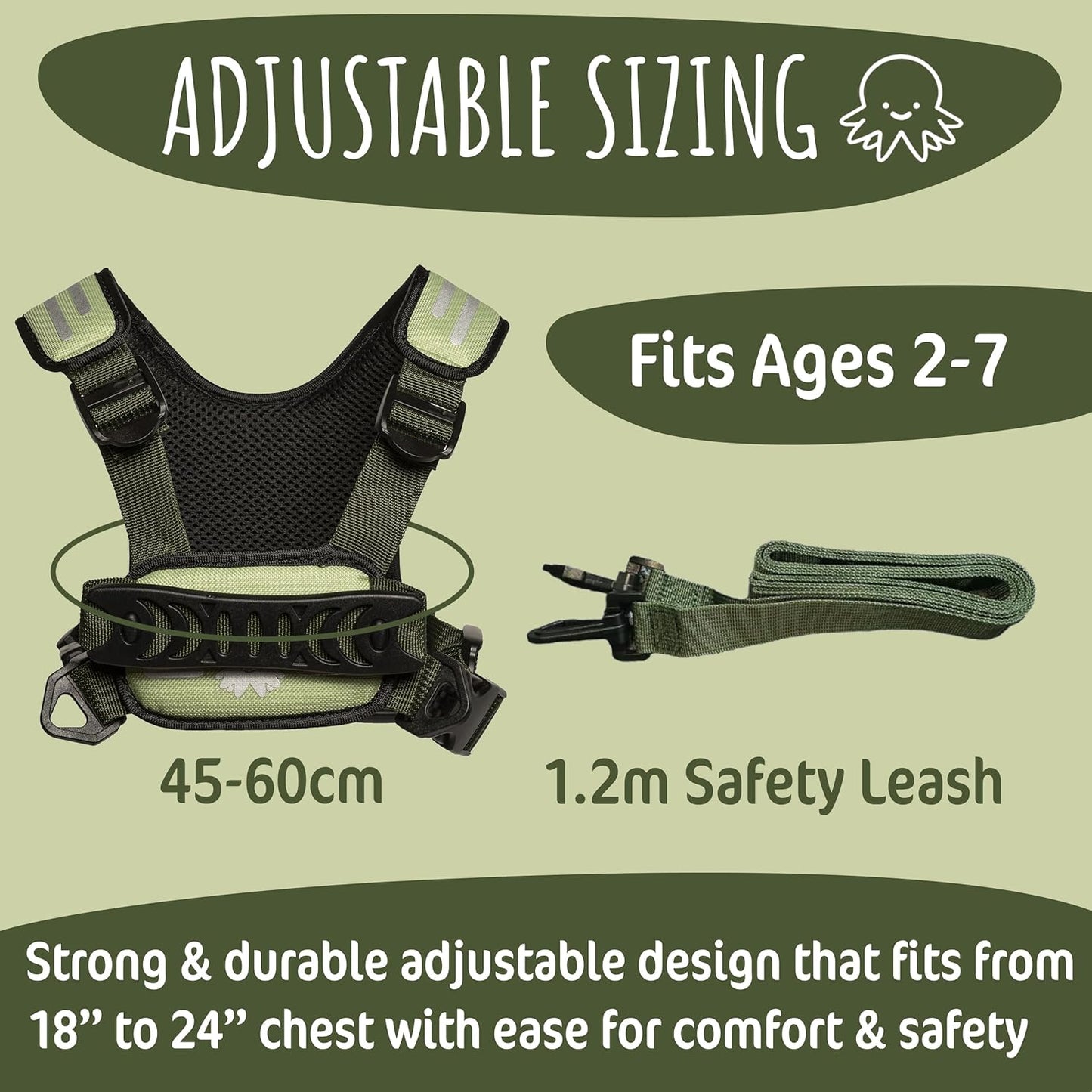 Hobble De Hoo Child Safety Harness | Premium Adjustable Toddler & Kids Harness Ages 2–7 | Autism Support
