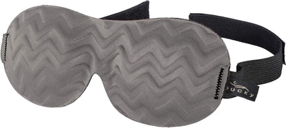 Bucky Ultralight Travel & Sleep Chevron Eye Mask, Gray, One Size