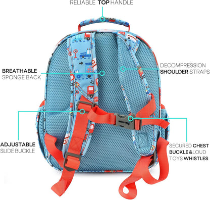 mibasies Boys Backpack 5-8: Lightweight Kids Backpacks Boys - Boy Bookbag for Elementary School - Car