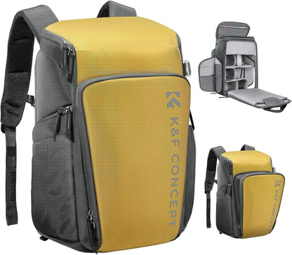 K&F CONCEPT Professional Camera bags for photographers 25L Large Capacity Camera Case Waterproof Photography Camera Backpack for Dslr Cameras
