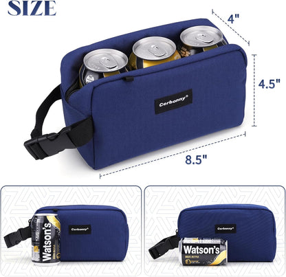 Cerbonny Small Cooler Bag Freezable Lunch Bag for Work School Travel,Small Lunch Bag,Small Insulated Bag For Adults/Kids,Freezer Lunch Bags,Mini Lunch Bag Fit For Yogurt（Navy Blue-1）