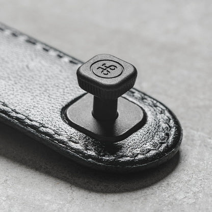 Jibbon Italian Premium Leather Key Organizer - Stylish Key Holder with Marine Grade 316 Stainless Steel, Compact EDC Keychain