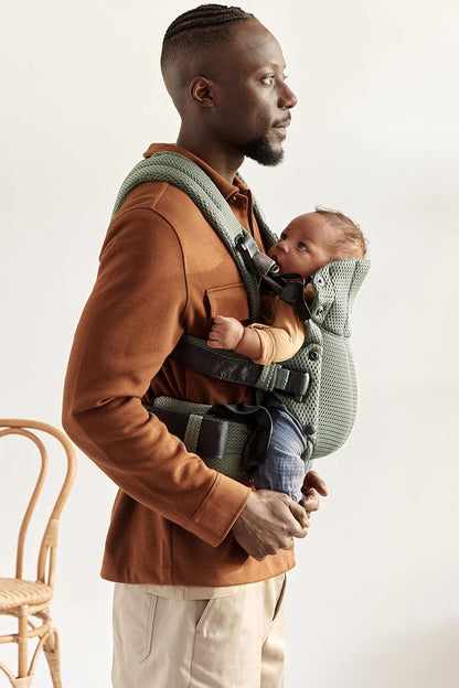 BabyBjörn Baby Carrier Harmony, Dark Green, 3D Mesh | 3-in-1 Ergonomic Baby Carrier; Newborn, Facing-in, Outward-Facing, and Back Carrying Positions Supported (7-40 lbs), Newborn to Toddler