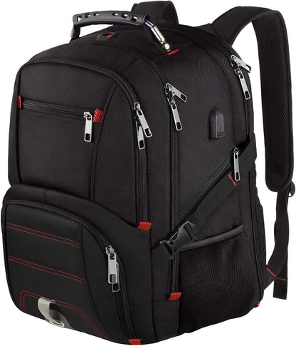 LTINVECK Travel Laptop Backpack, Extra Large Backpack for Men Women with USB Charging Port, TSA Friendly Heavy Duty Big Business Computer Bag Tech Backpacks Bag Fit 17 Inch Laptops, RFID Backbag