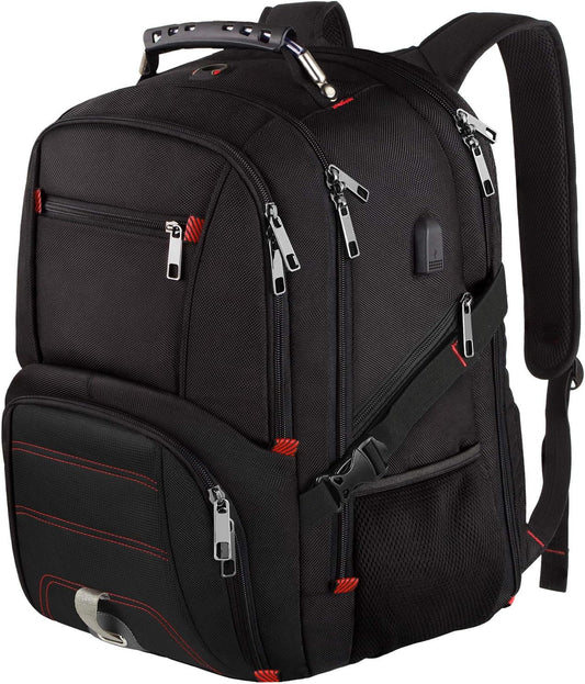 LTINVECK Travel Laptop Backpack, Extra Large Backpack for Men Women with USB Charging Port, TSA Friendly Heavy Duty Big Business Computer Bag Tech Backpacks Bag Fit 17 Inch Laptops, RFID Backbag