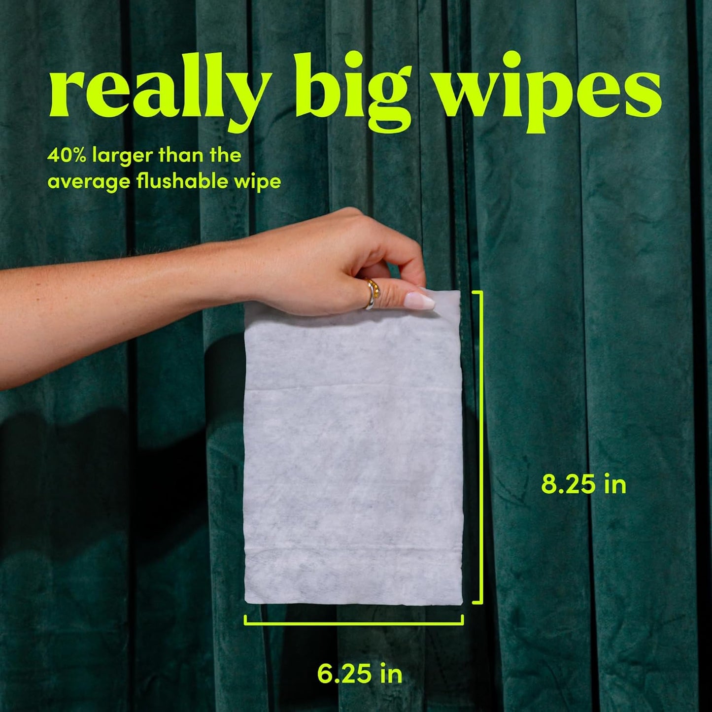 goodwipes Flushable Butt Wipes - Vitamin E & Aloe - Sewer & Septic Safe - Extra Large Adult Wet Wipes For Women & Men - Bathroom Essentials - Rosewater, 318 Count (6 Packs + 1 Travel)