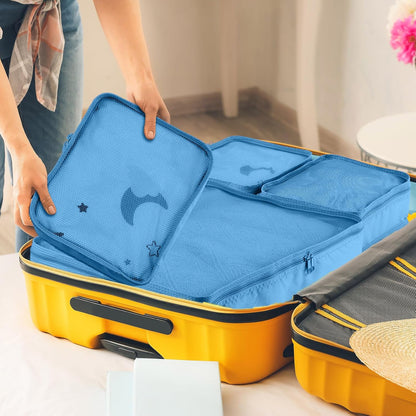 Reginary 6 Set Travel Packing Cubes Luggage Organizer Set Lightweight Suitcase with Shoe Bag for Clothes Toiletries