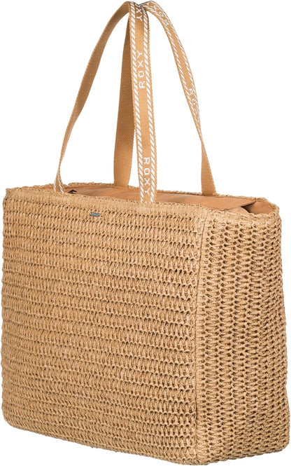 Roxy Women's Beach Tote Bag | Travel | Vacation | Straw | Lightweight | Breathable
