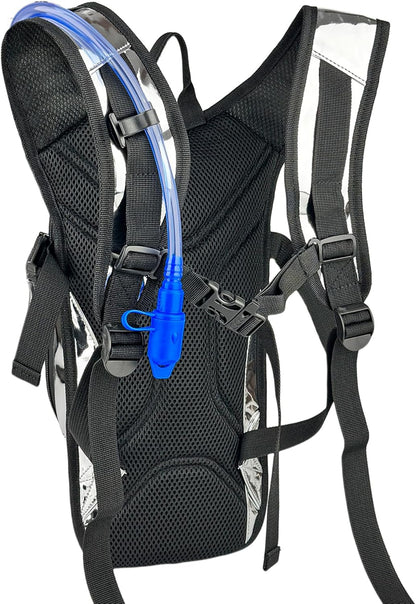 Reflective Hydration Backpack, Hydration Pack - Water Backpack with 2L/3L Hydration Bladder, Essential for Festivals - Rave Hydration Pack for Hiking, Running, Cycling, and Festivals
