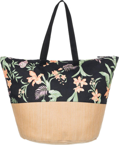 Roxy Women's Beach Tote Bag | Travel | Vacation | Straw | Lightweight | Breathable