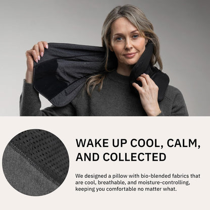 trtl Travel Pillow Cool for Neck Support- Cooling Neck Pillow with Cushioning Foam for Stability and Comfort, Breathable Fabric, Lightweight and Easy to Carry