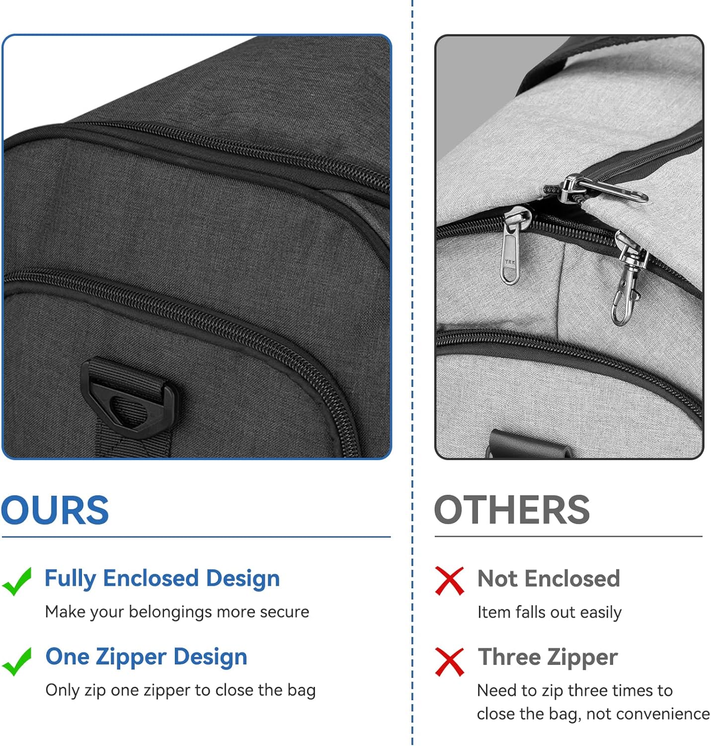 Bukere Garment Bags for Travel, Convertible Carry on Duffel Bag for Men Women, Backpack Straps, Shoe Compartment, 3 in 1 Hanging Dress Suit Bags for Men Women