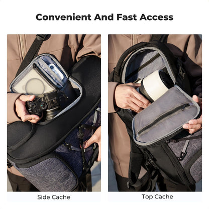 K&F Concept Camera Backpack,Camera Bags for Photographers 30L Large Capacity with Raincover and 16 Inch Laptop Compartment Compatible for Canon/Nikon/Sony/DJI Mavic Drone Travel