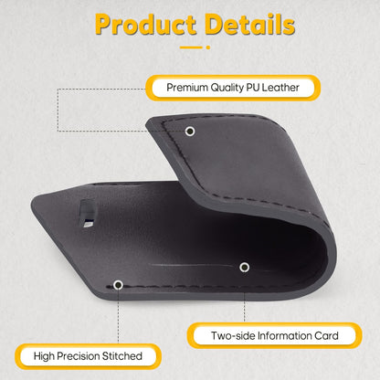 Travelambo Luggage Tags for Suitcases PU Leather Travel Tags Bag Tags Privacy Protection Travel Essentials