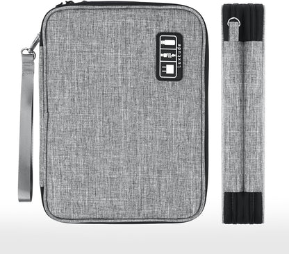 Luxtude Travel Cord Organizer Case, Electronic Organizer Travel Case Large, Cable Organizers Bag, Tech Bag for Cable Storage/Cord Storage/iPad Pro(up to 11")/Wall Charger/Electronics