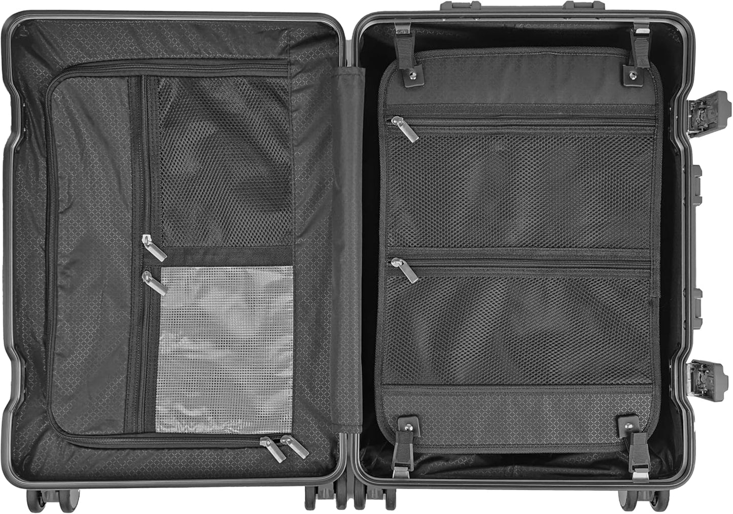 X2 All Aluminum Luggage Suitcase 3 Sizes (20",26",29") TSA Lock Carry On Silver (Double Set 20" & 29")