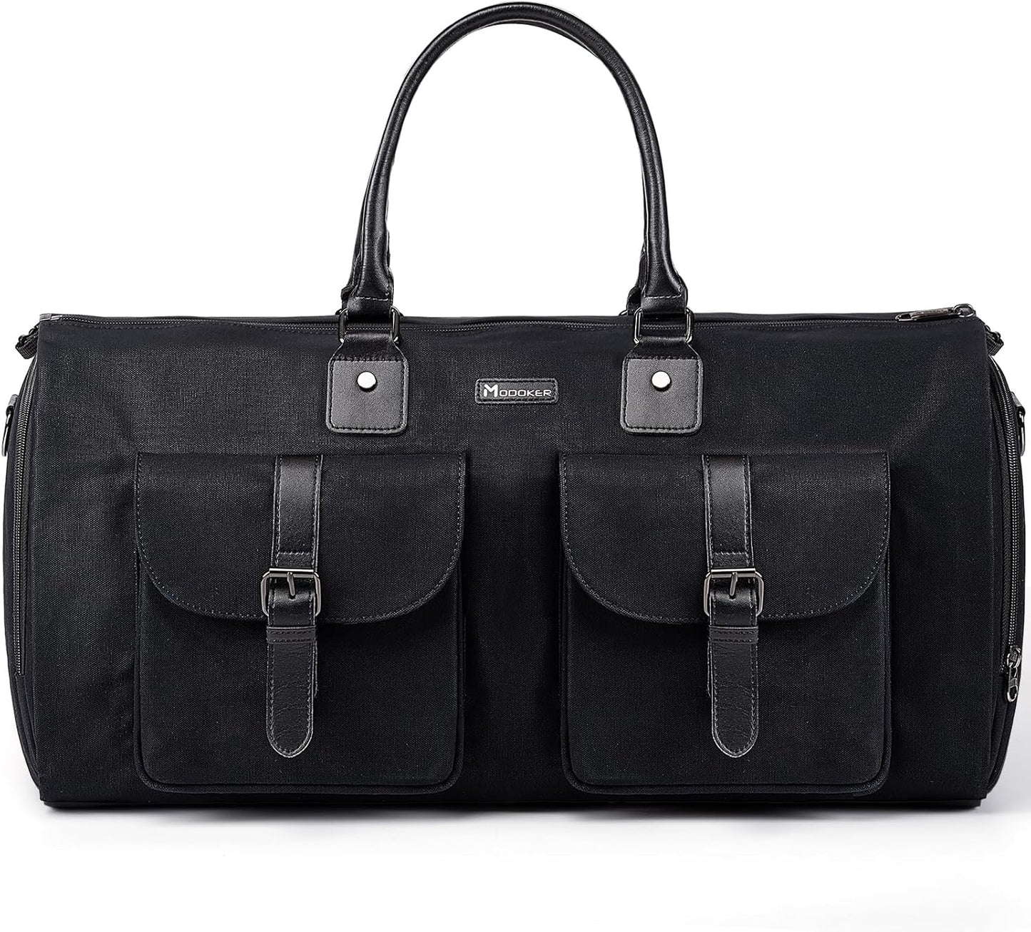 Modoker Garment Convertible Weekender Bag,Carry on Canvas Garment Duffle Bag Heavy Duty Overnight Bags for Men Women