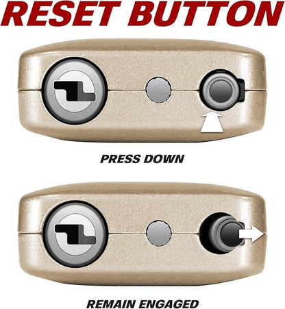 BV TSA Accepted Luggage Travel Lock, Set-Your-Own Combination Lock for School Gym Locker, Luggage Suitcase Baggage Locks, Filing Cabinets, Toolbox, Case (Champagne Gold, 2 Pack)