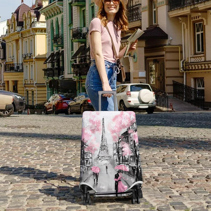 Travel Luggage Cover Suitcase Protector Fits 18-32 Inch Wheel Covers PatternedTravel Related Items Flower Luggage Protector Elastic M