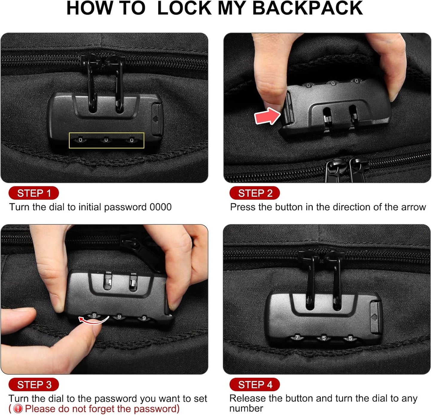 LOVEVOOK Large Backpack for Men 18 inch Heavy Duty Backpack Big Travel Backpack Large Capacity Laptop Backpack with USB Port Waterproof for Business Work (18.4 inch,Black)