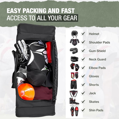 Jetstream Heavy Duty Multi Pocket Durable Sports Gym Equipment Travel Duffel Bag