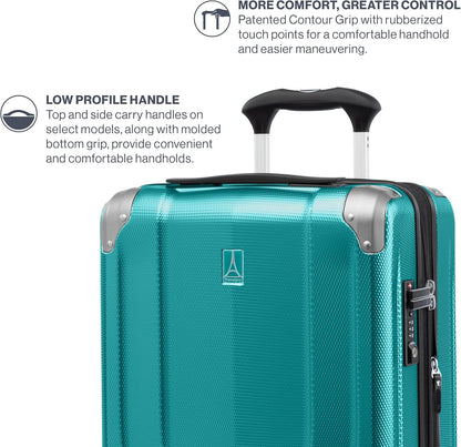 Travelpro Pathways 3 Hardside Expandable Luggage, 8 Spinner Wheels, Lightweight Hard Shell Suitcase, Carry On 21 Inch, Kayak