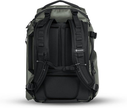 WANDRD TRANSIT Travel Backpack (35L): Expandable Carry-On Travel Backpack – Weather-Resistant, Laptop Compartment, Dual Side Access & Camera Cube Compatible Adventure Bag