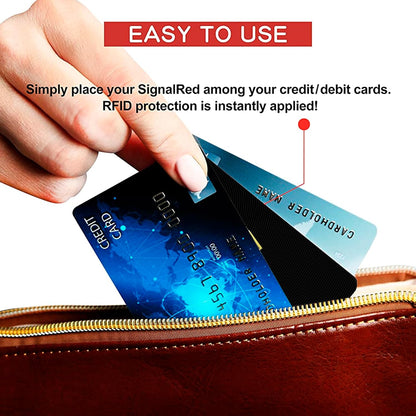 SaiTech IT 20 Pack RFID Blocking Card, One Card Protects Entire Wallet Purse, NFC Contactless Bank Debit Credit Card Protector ID ATM Guard Card Blocker–(Black)