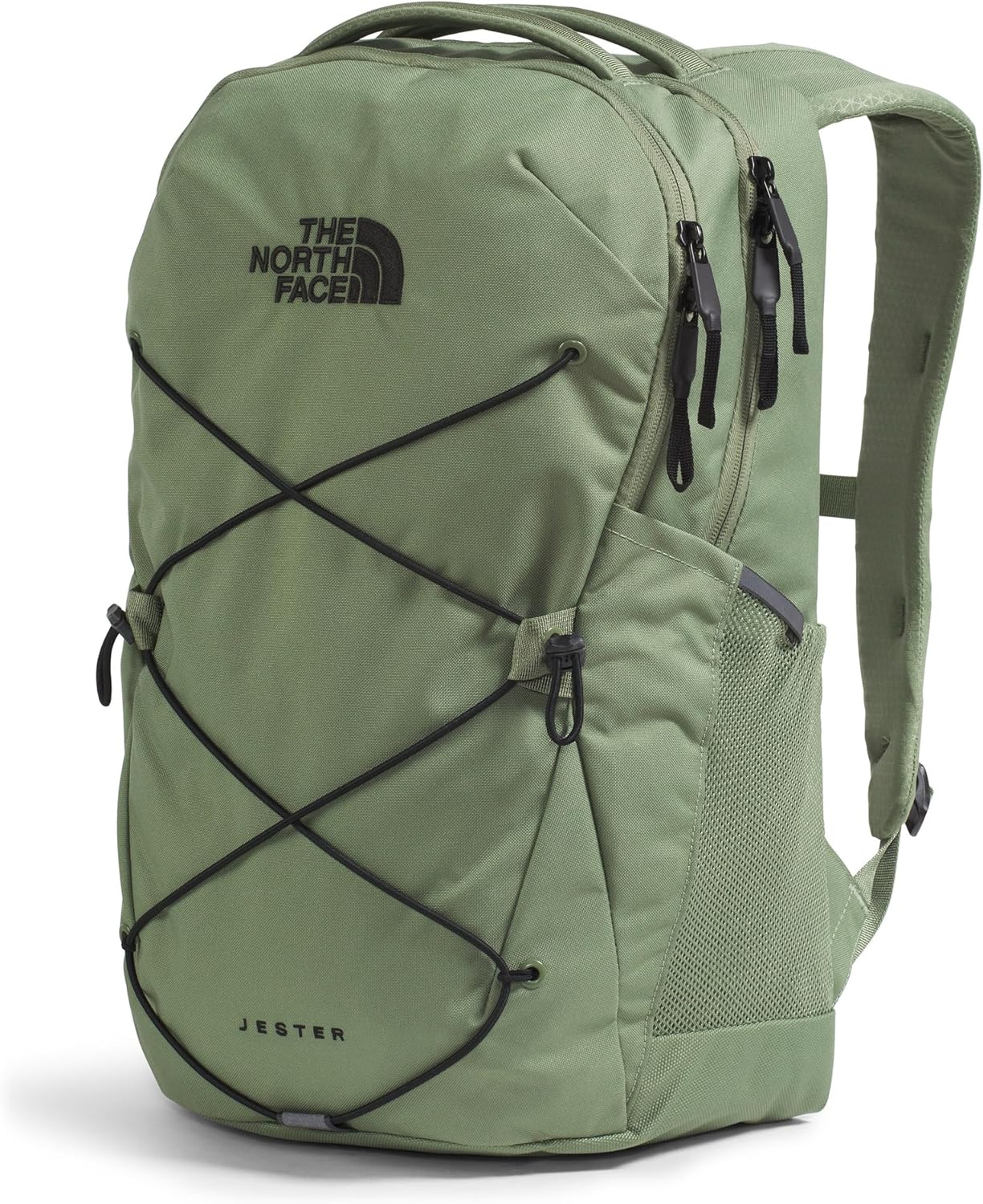 THE NORTH FACE Jester Everyday Laptop Backpack | Commuter Daypack with Water Repellent Finish, 16" Laptop Sleeve, Huge Main Compartment, Bark Mist/TNF Black, One Size
