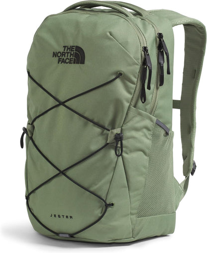 THE NORTH FACE Jester Everyday Laptop Backpack | Commuter Daypack with Water Repellent Finish, 16" Laptop Sleeve, Huge Main Compartment, Bark Mist/TNF Black, One Size