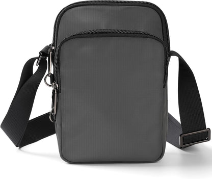 BROADREAM Small Crossbody Bag Men Women, Anti-Theft Crossbody Sling bags - Mini Shoulder Travel Bag for Hiking Sports