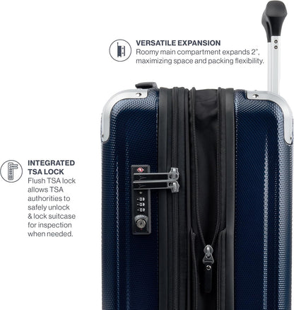 Travelpro Pathways 3 Hardside Expandable Luggage, 8 Spinner Wheels, Lightweight Hard Shell Suitcase, Checked Large 28 Inch, Royal Blue